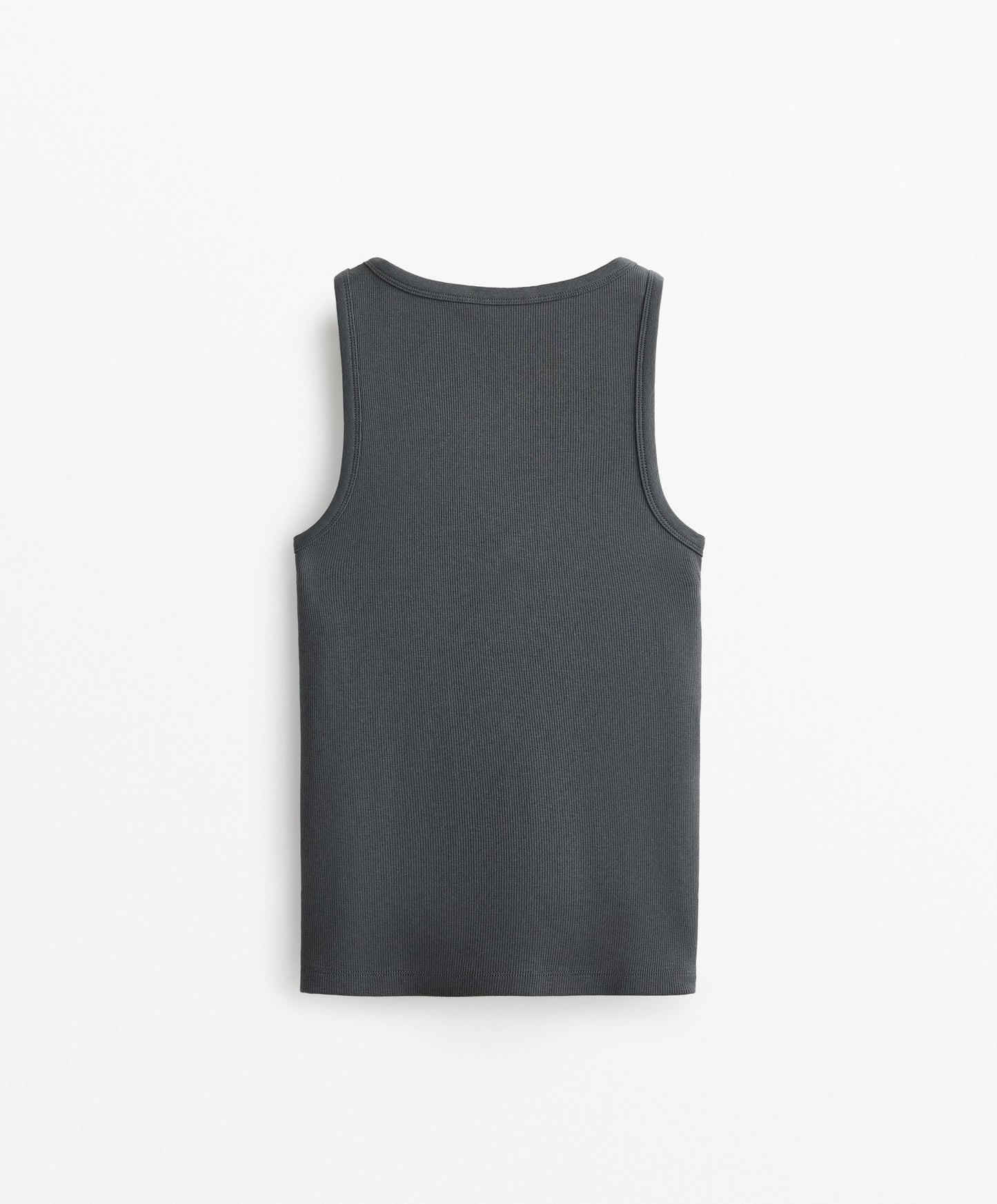 Sleeveless V-neck T-shirt with cotton and modal