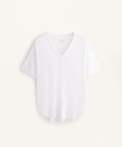 Modal blend V-neck T-shirt