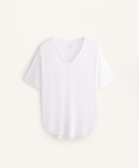 Modal blend V-neck T-shirt