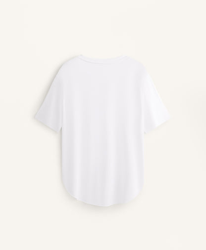 Modal blend V-neck T-shirt