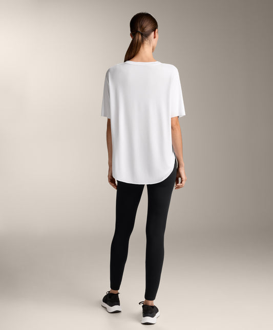 Modal blend V-neck T-shirt