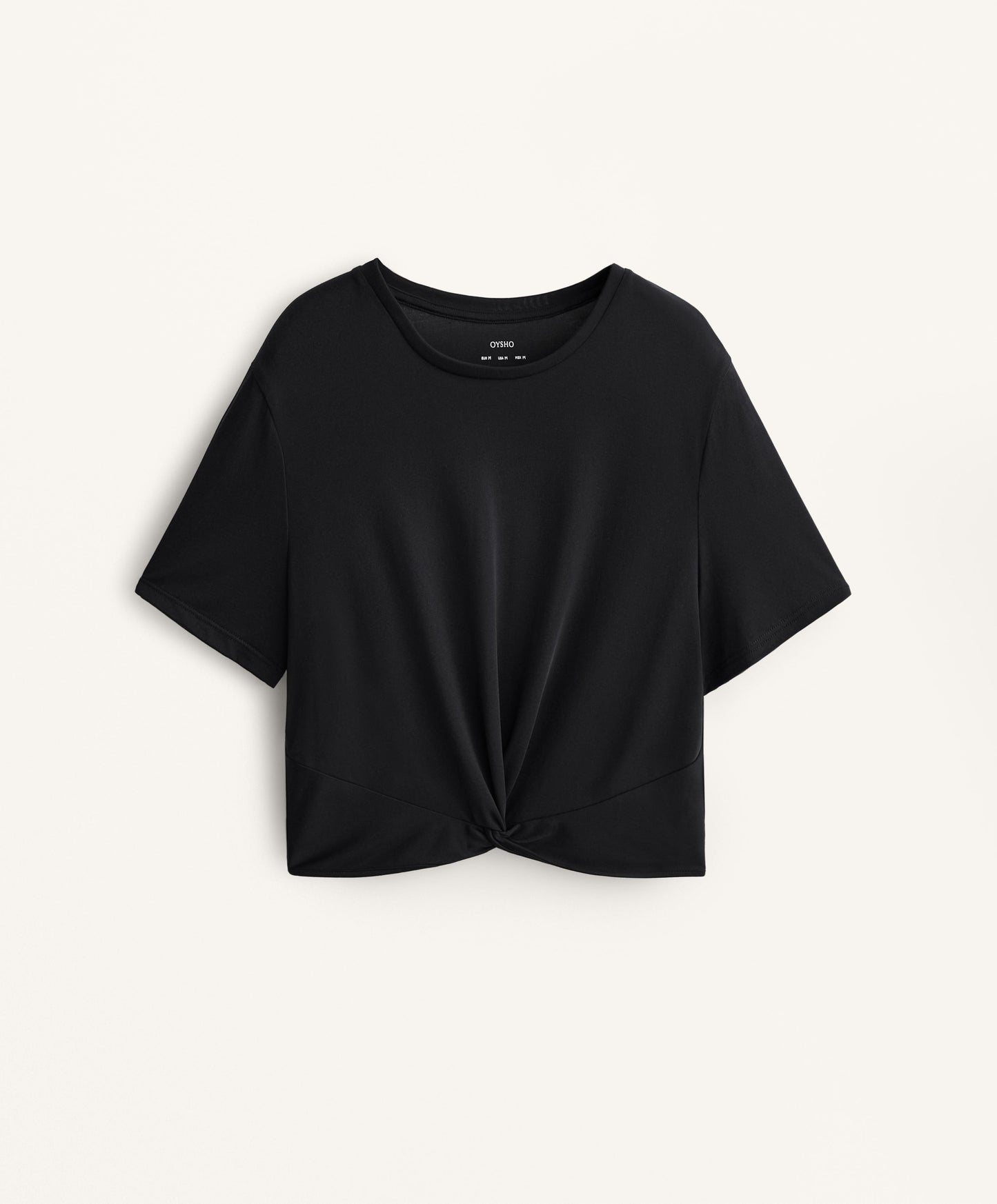 Knot short sleeve modal blend T-shirt