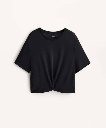 Knot short sleeve modal blend T-shirt