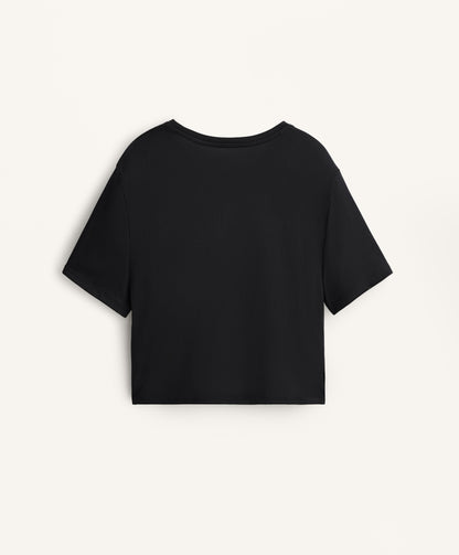 Knot short sleeve modal blend T-shirt