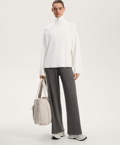 Knit half-zip jumper