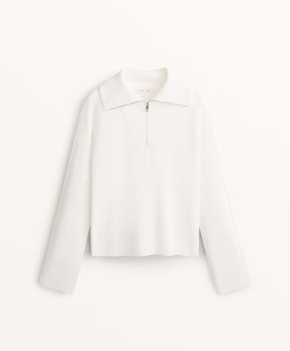 Knit half-zip jumper