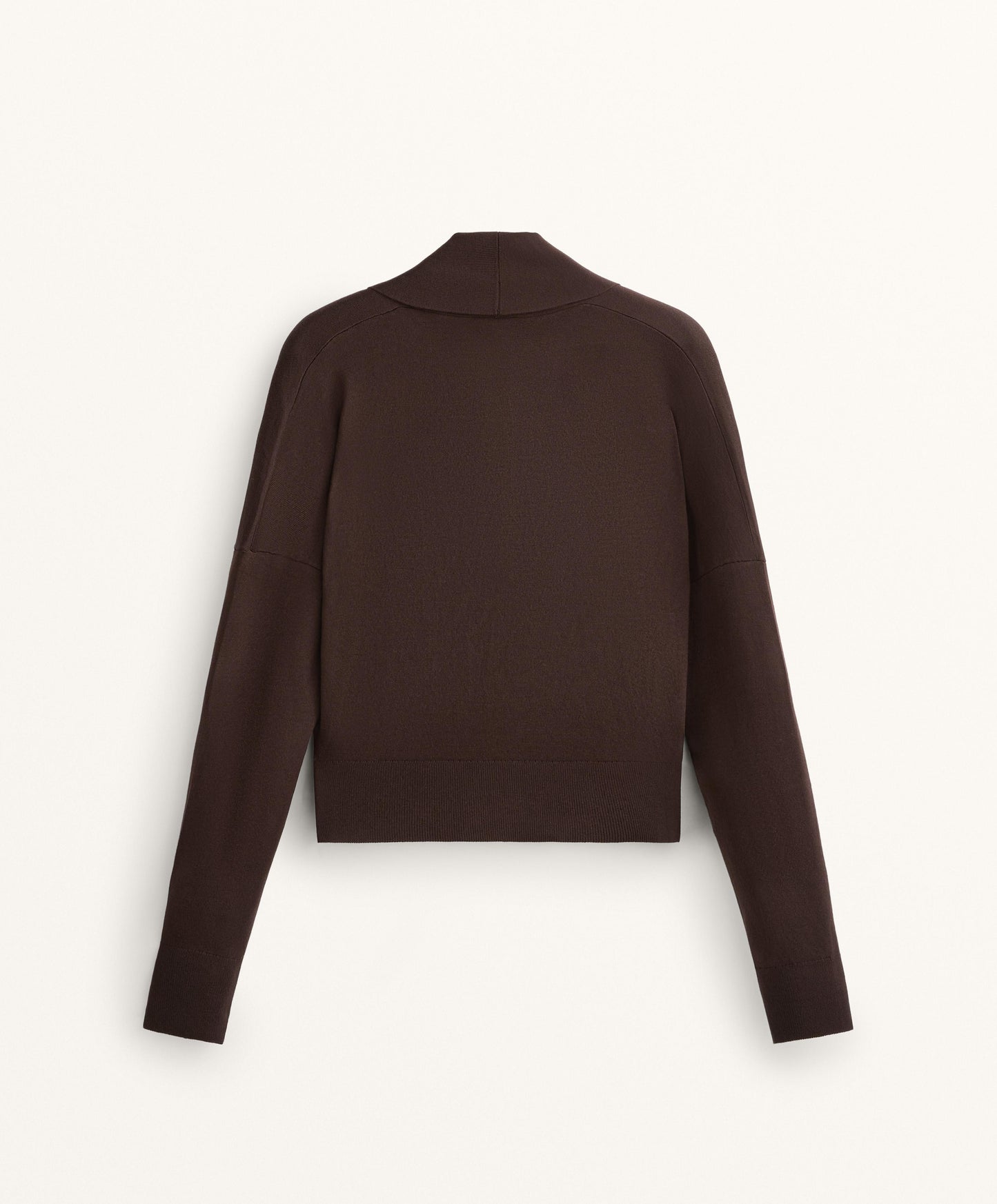 Crossover jumper with fitted waist