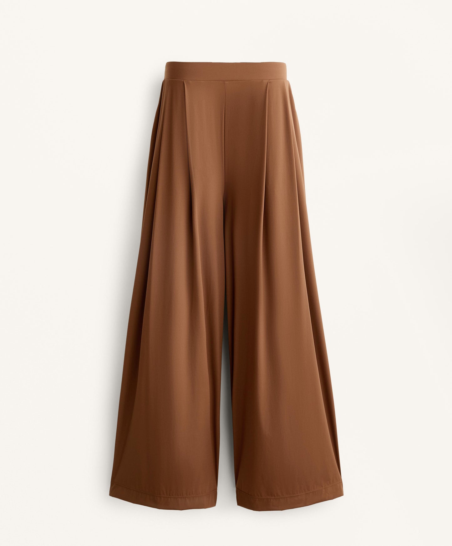 Wide-leg tailored trousers with light, cool-touch fabric