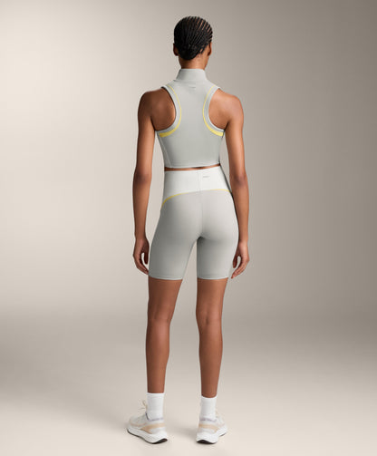 High rise Compressive core control colour block 20cm cycle leggings