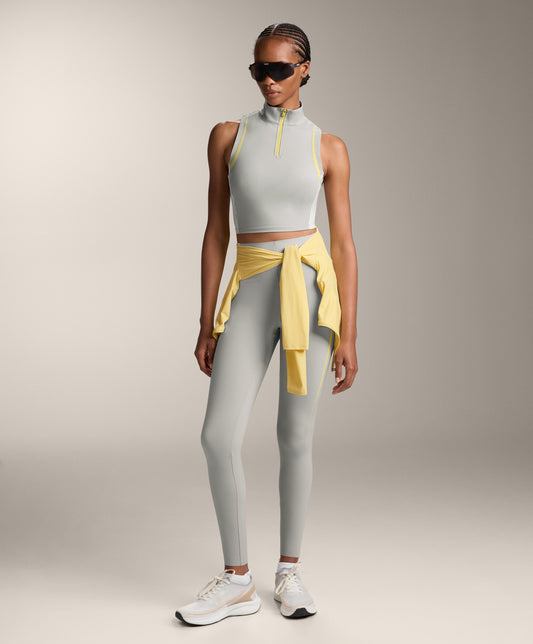 High-rise compressive core control 65cm ankle-length leggings