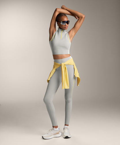 High-rise compressive core control 65cm ankle-length leggings