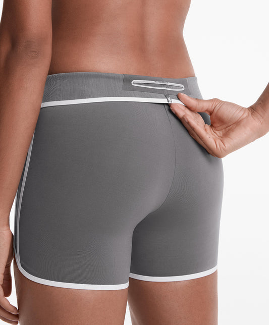 Compressive retro high-rise 10cm hot pants