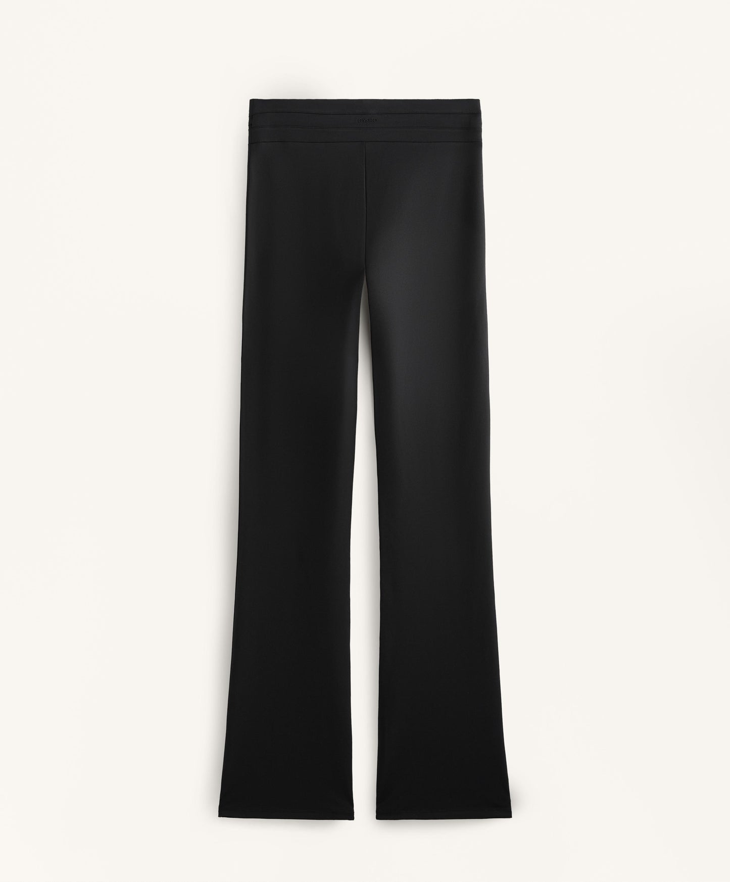 High-rise Comfortlux belted flare trousers