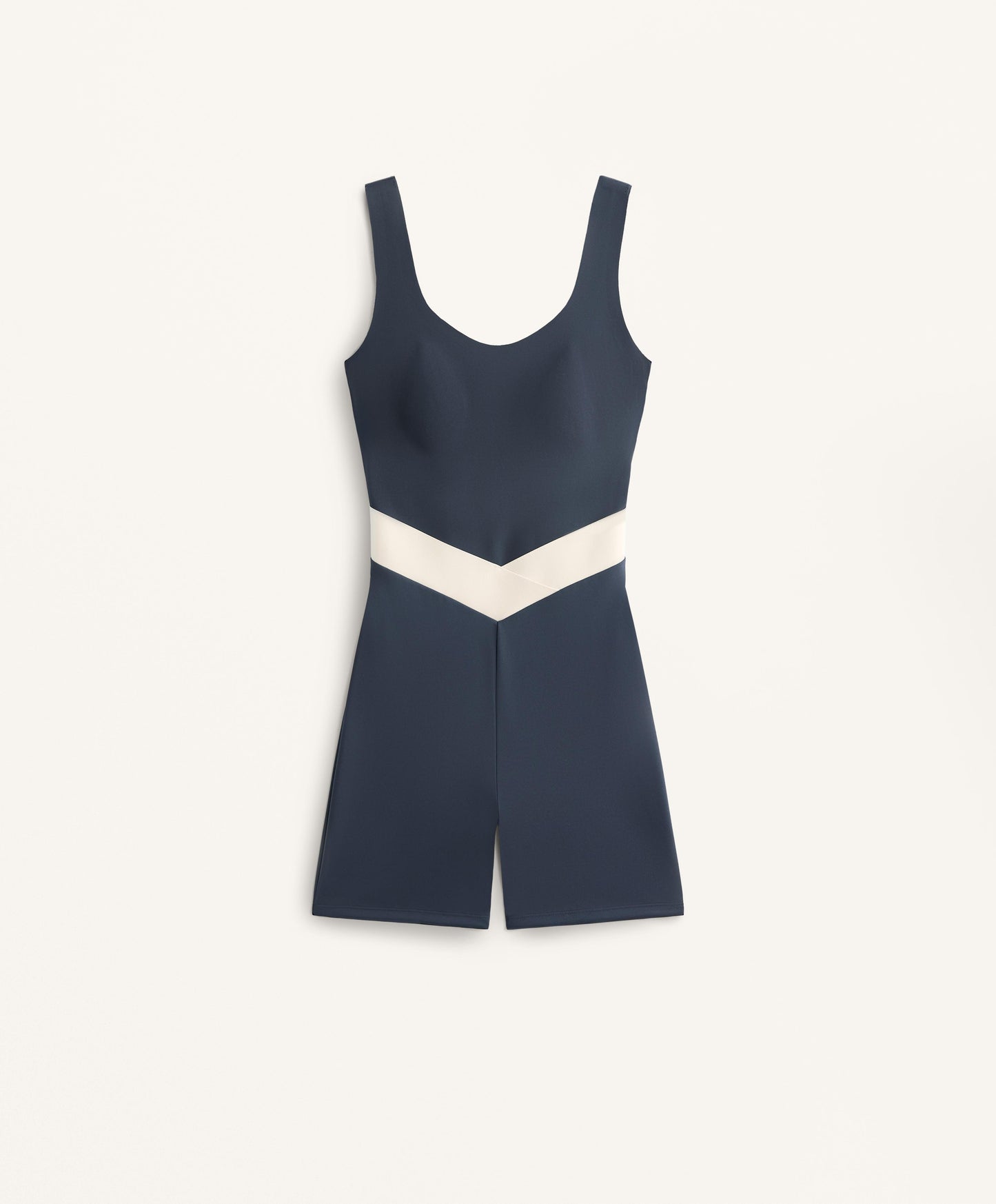 Perfect-Adapt V-waist short jumpsuit