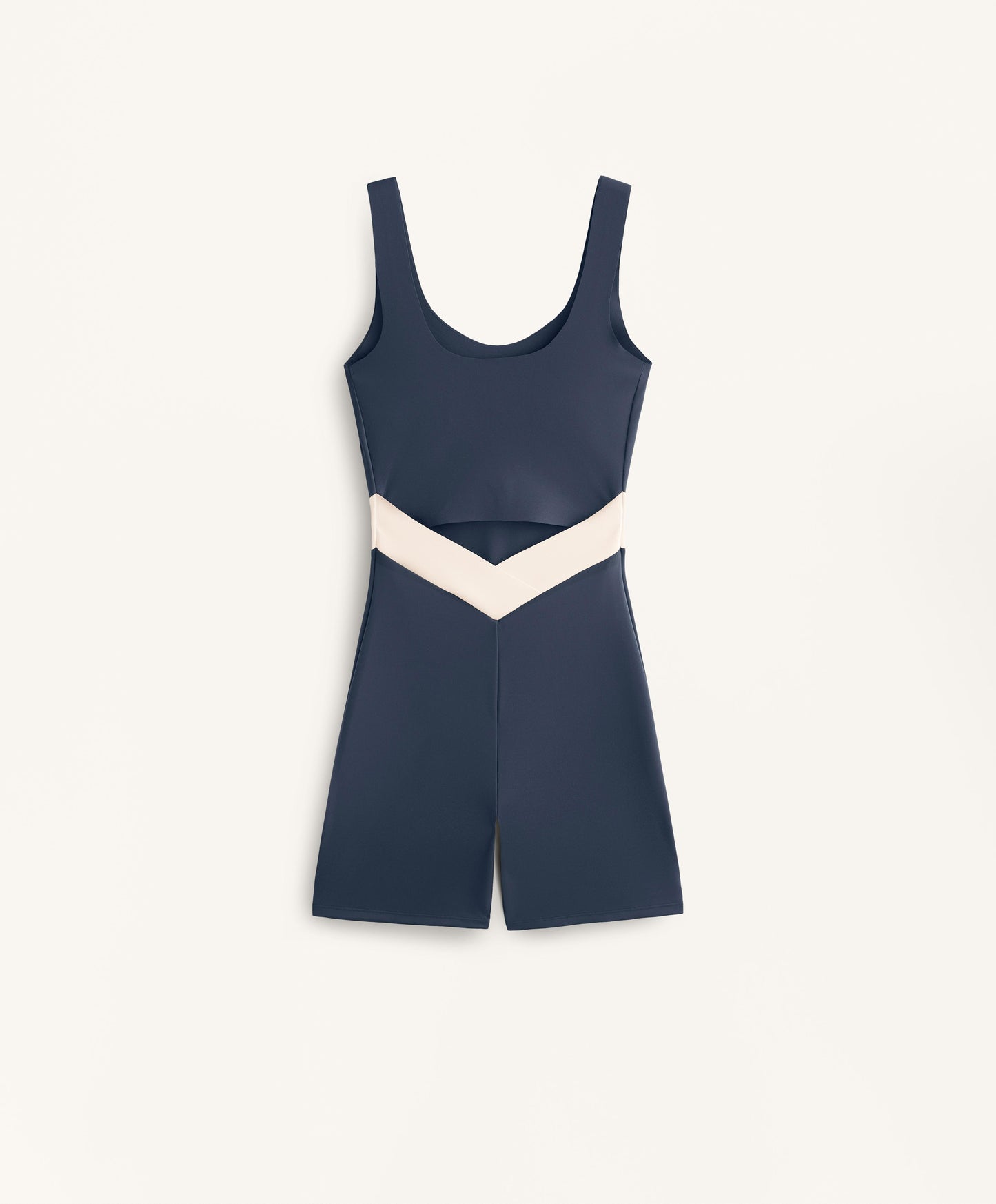 Perfect-Adapt V-waist short jumpsuit
