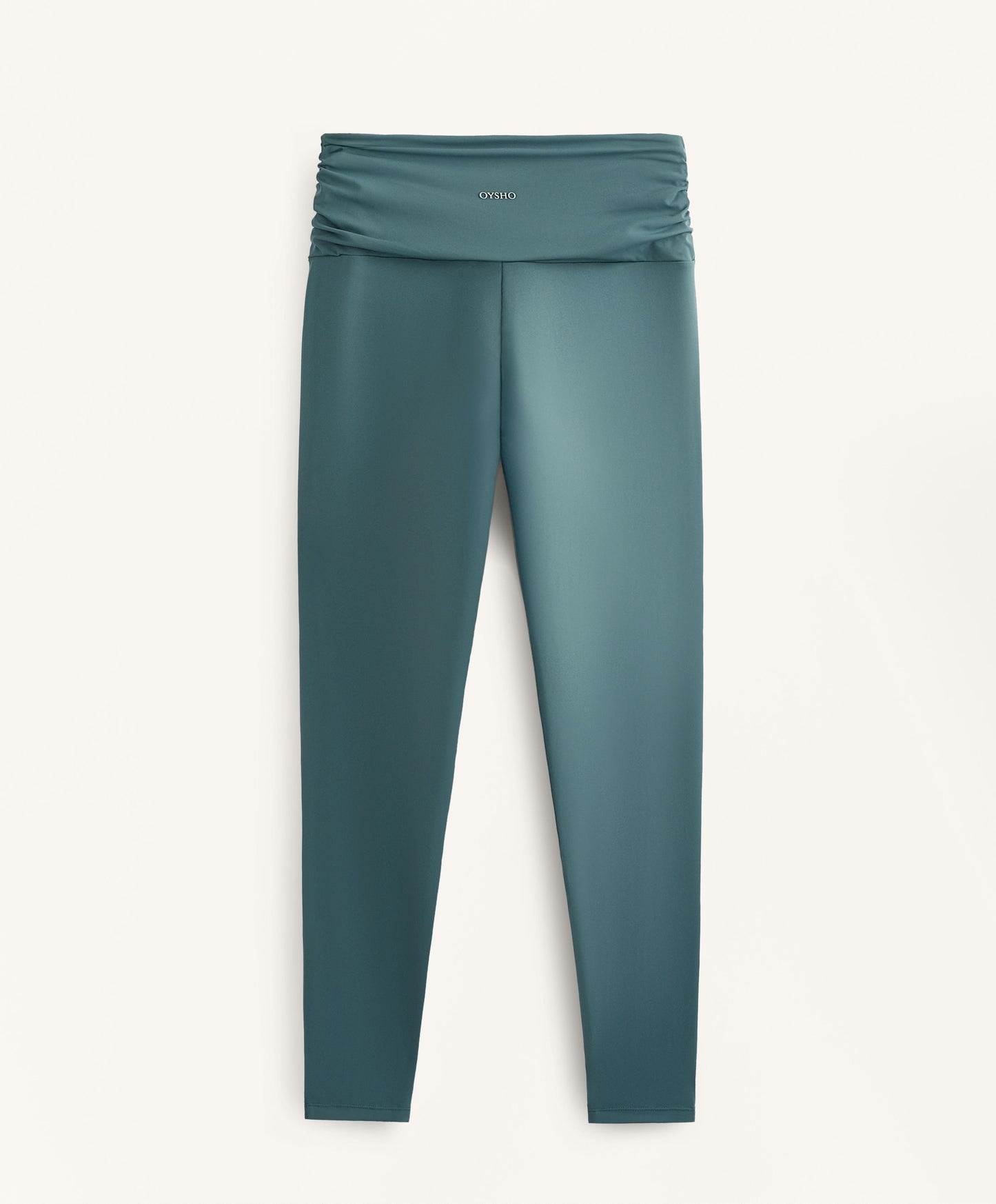 Light Touch draped V-cut ankle-length leggings