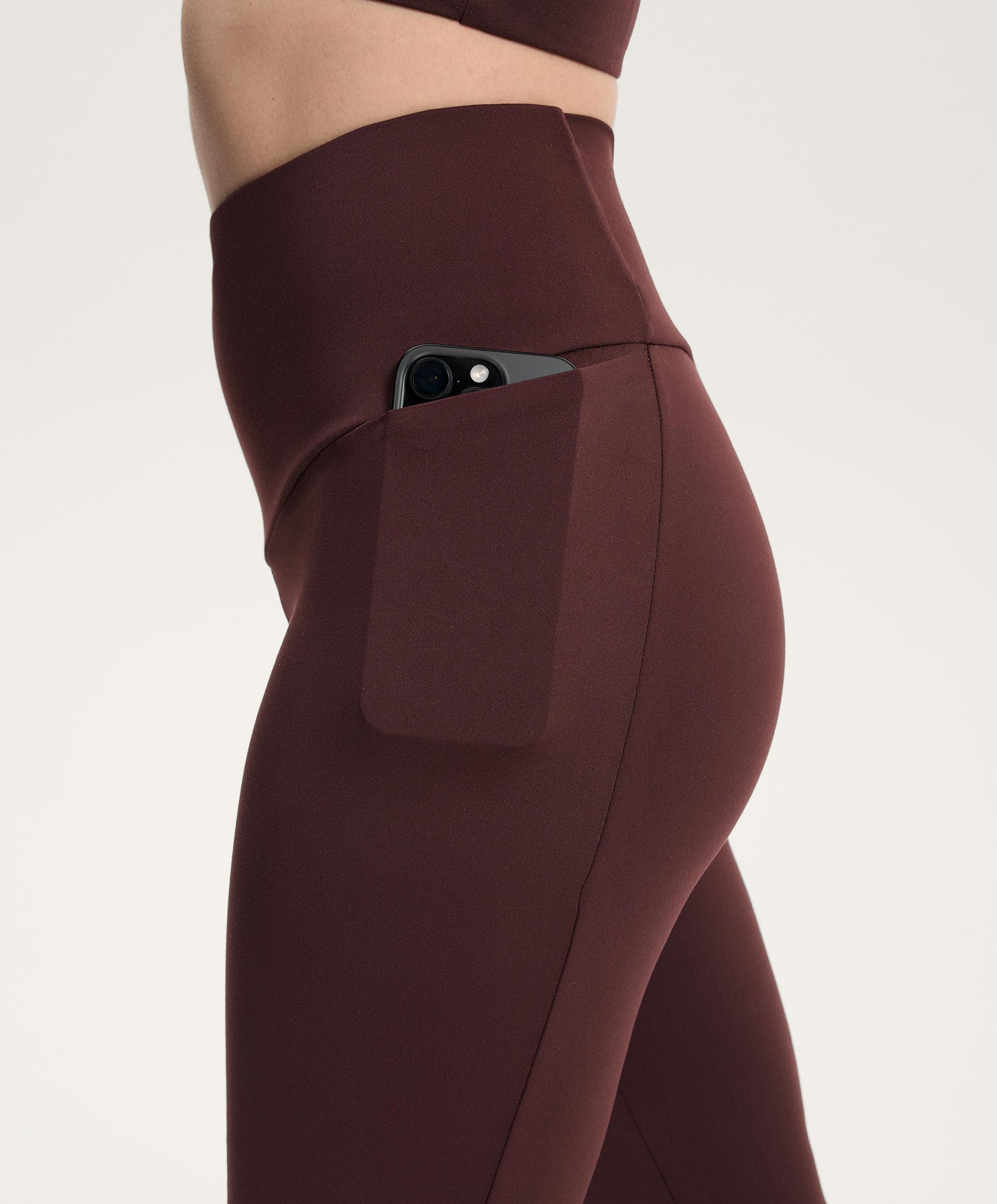 Flare super high rise Comfortlux trousers with pockets