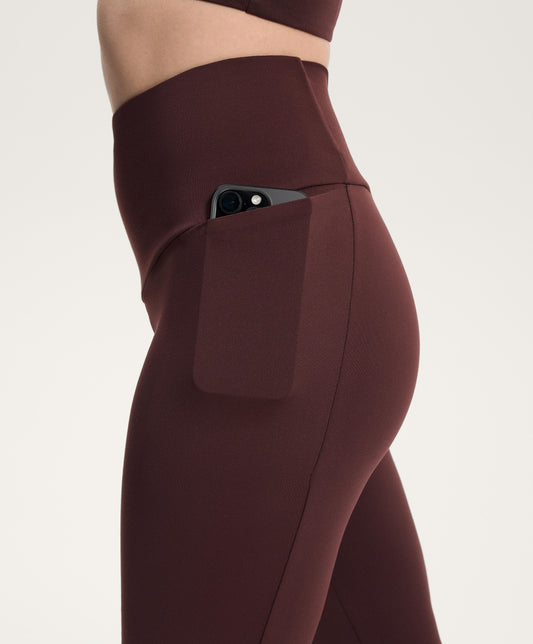 Flare super high rise Comfortlux trousers with pockets