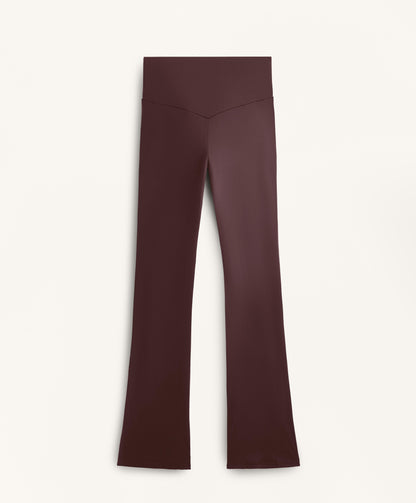 Flare super high rise Comfortlux trousers with pockets