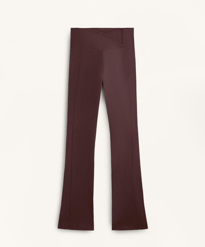 Flare super high rise Comfortlux trousers with pockets