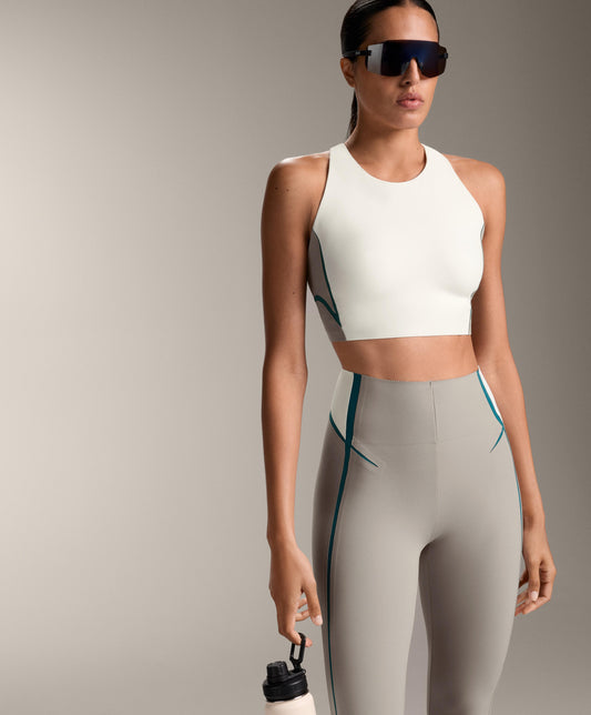 Compressive core-control high-rise ankle-length 65cm leggings