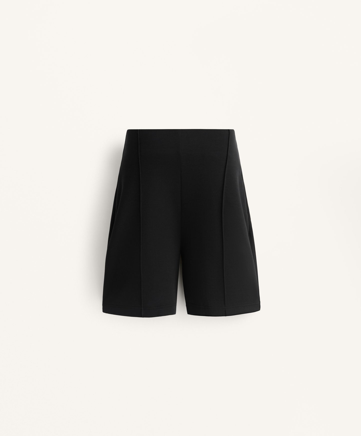 Super high-waisted Bermuda shorts with soft-feel modal
