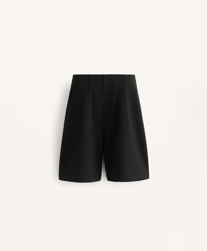 Super high-waisted Bermuda shorts with soft-feel modal