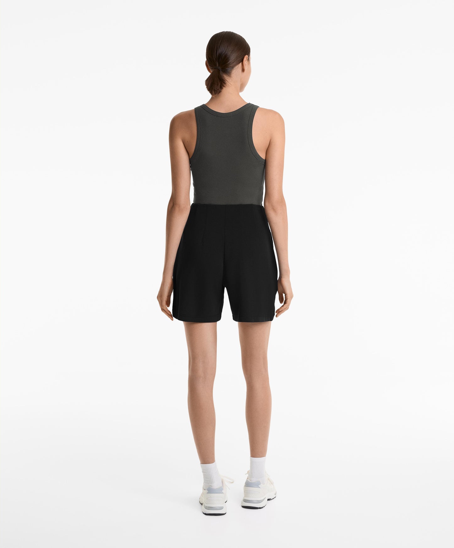 Super high-waisted Bermuda shorts with soft-feel modal