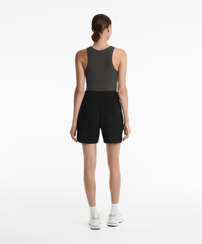 Super high-waisted Bermuda shorts with soft-feel modal