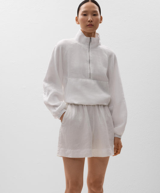 100% linen Bermuda shorts