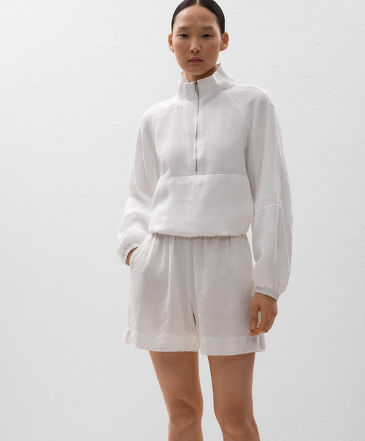 100% linen Bermuda shorts
