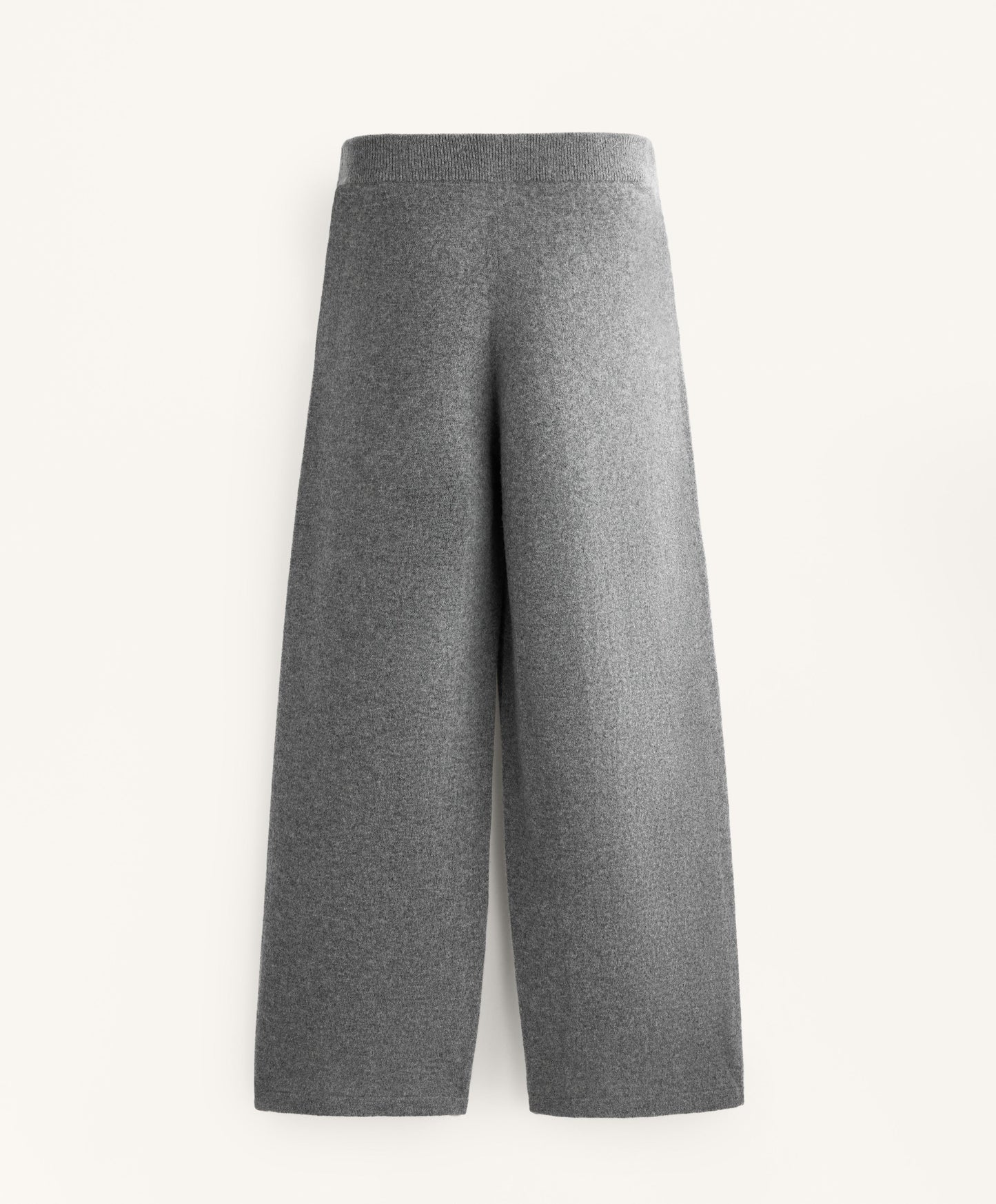 Straight leg 100% cashmere trousers