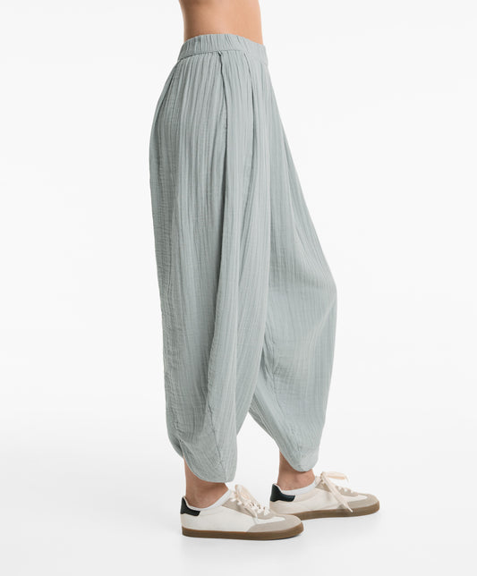 100% cotton balloon trousers