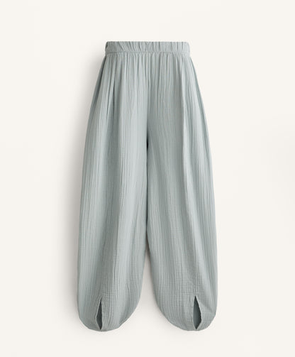 100% cotton balloon trousers