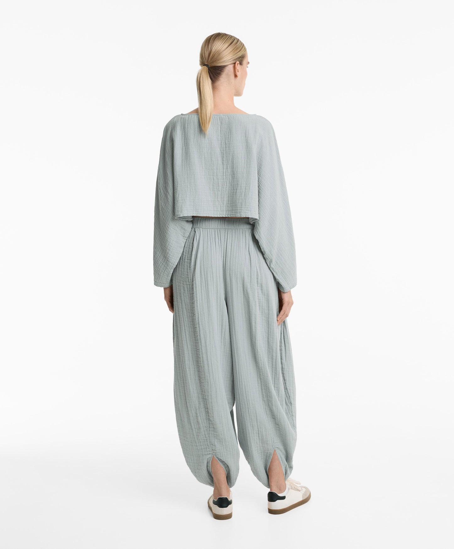 100% cotton balloon trousers