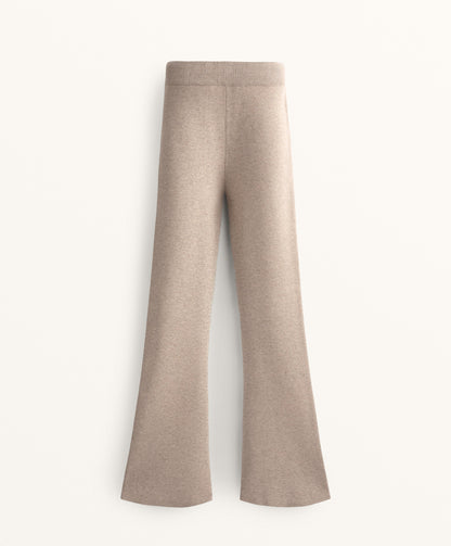 Flare knit trousers