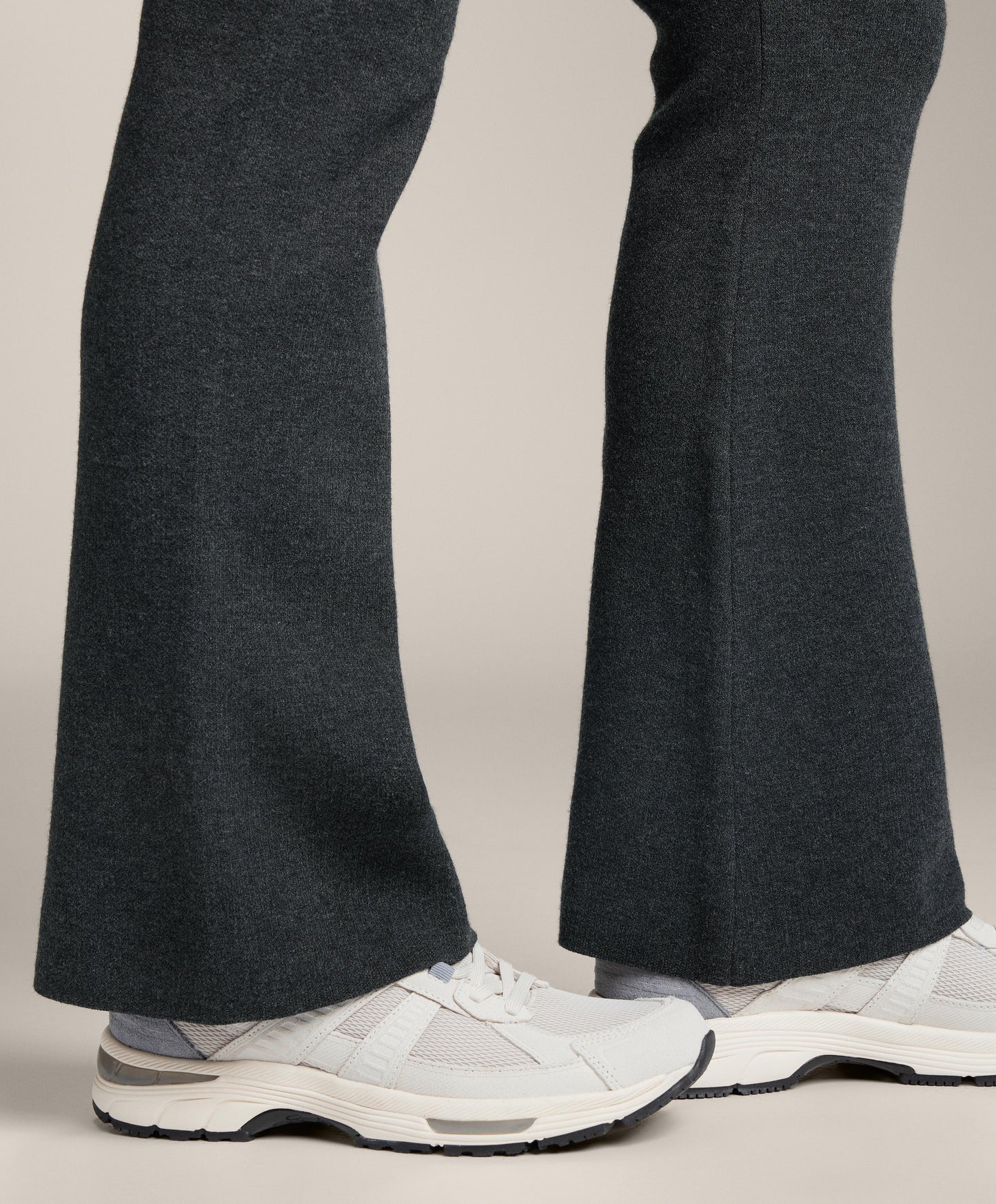 Flare knit trousers