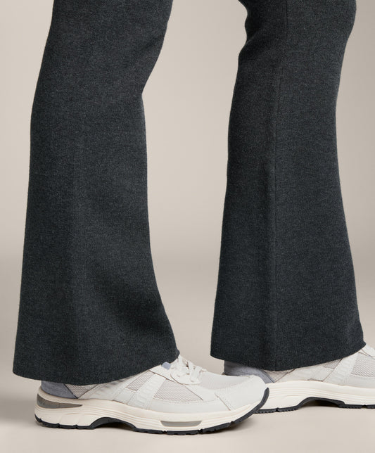 Flare knit trousers