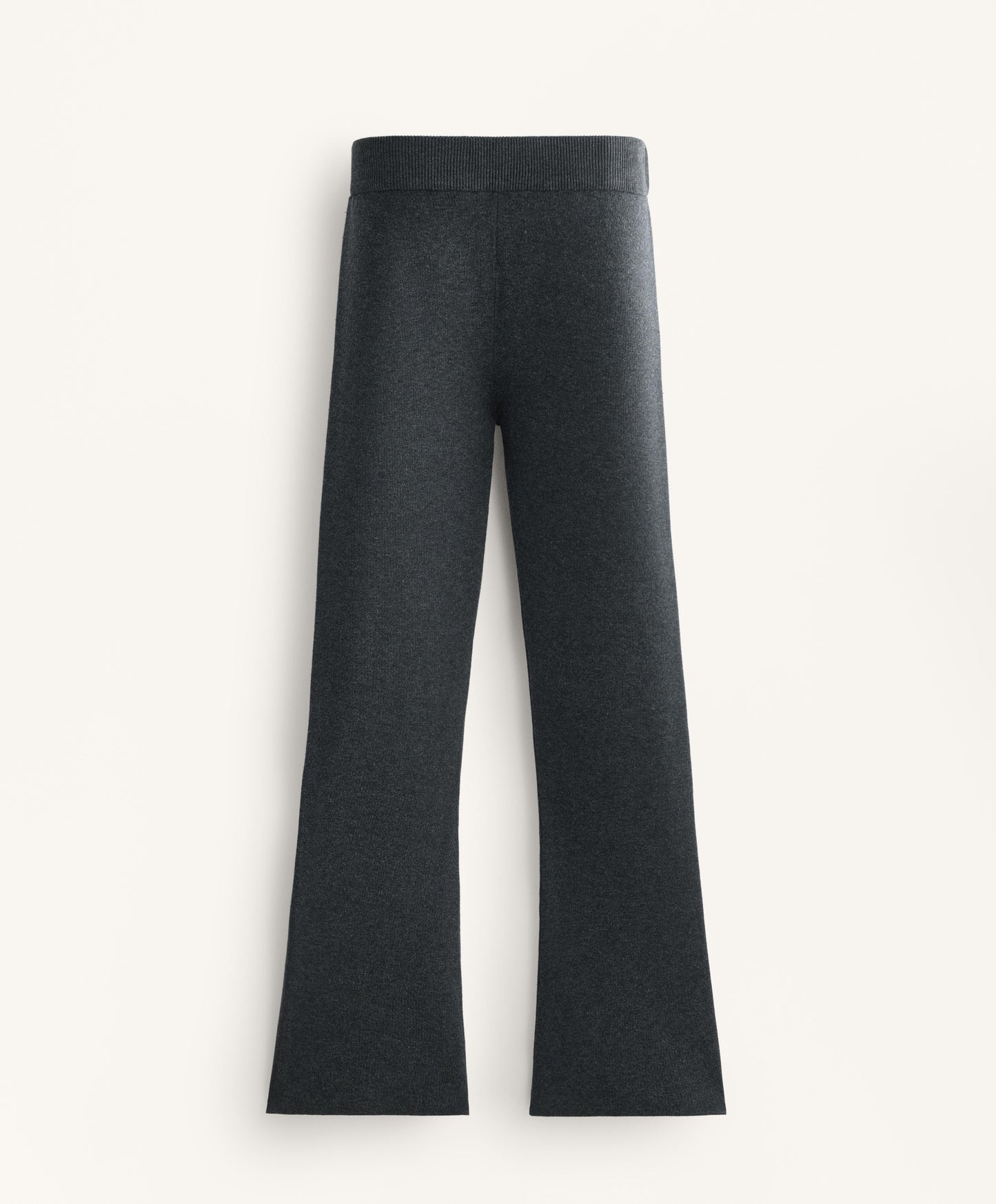 Flare knit trousers