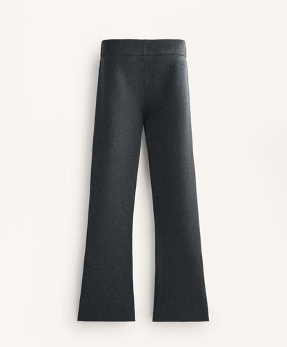 Flare knit trousers