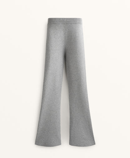 Flare knit trousers