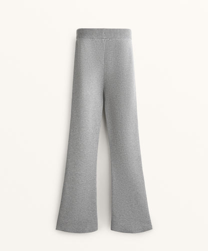 Flare knit trousers