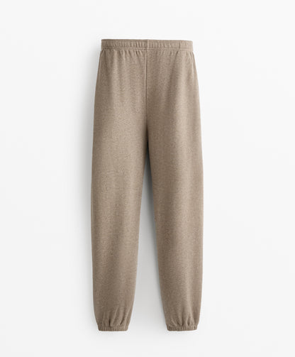 Relaxed fit cotton jogger trousers
