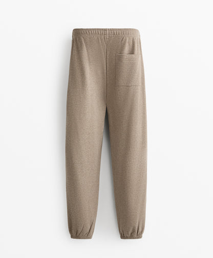 Relaxed fit cotton jogger trousers