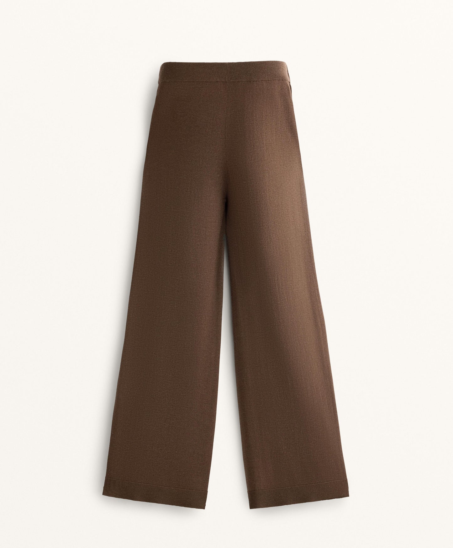 10% cashmere straight knit trousers