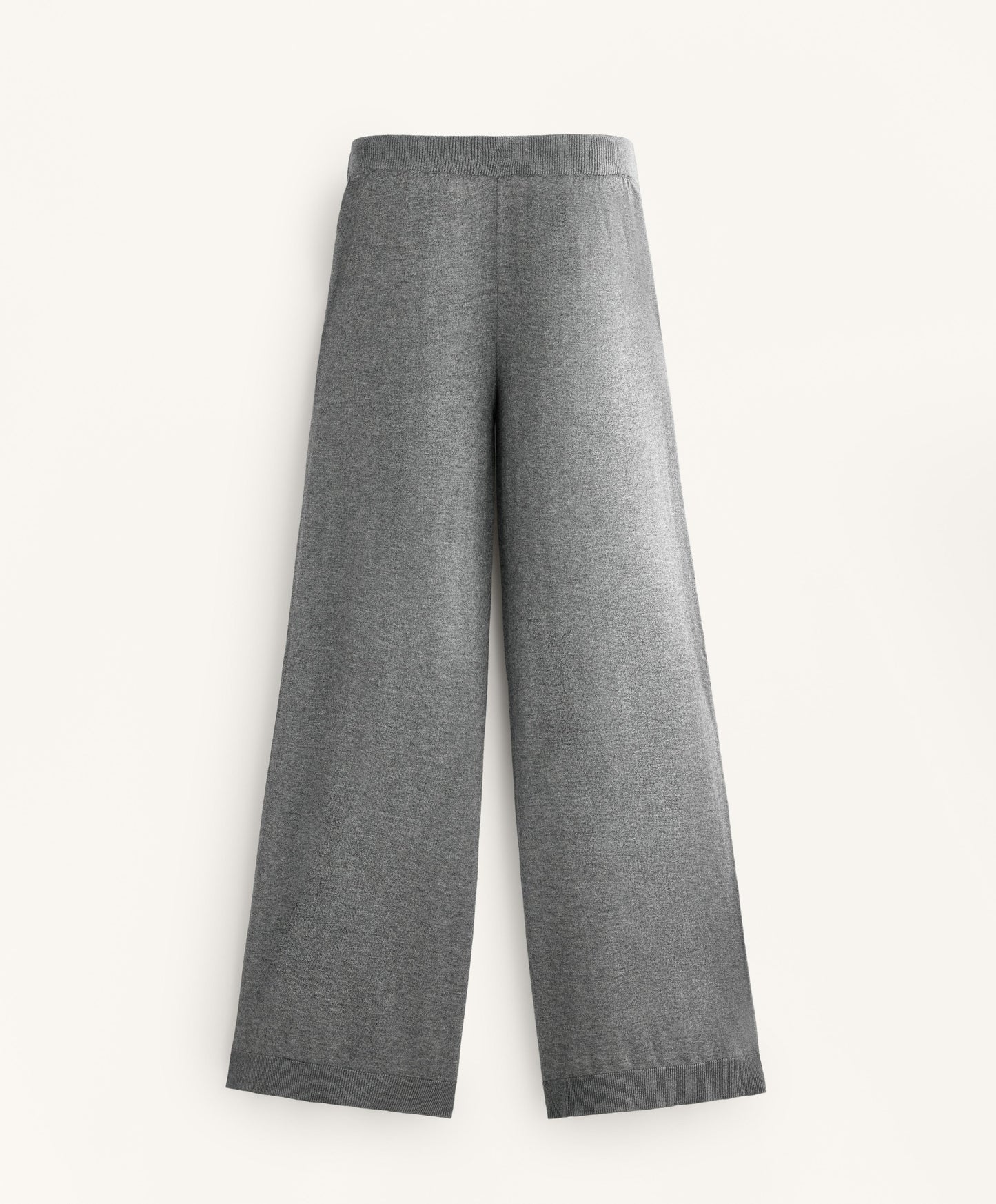 10% cashmere straight knit trousers