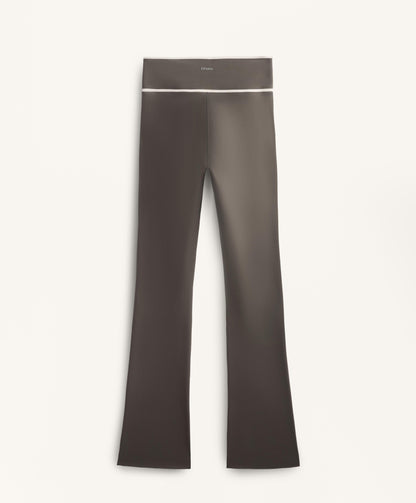 Perfect-adapt cross V-waist flare trousers