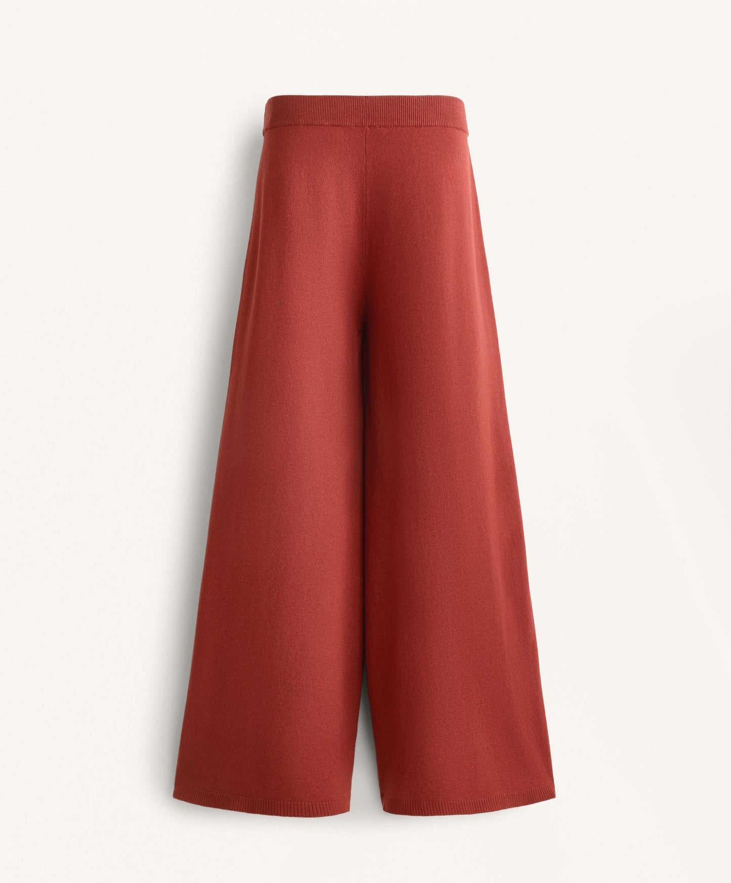 Straight fit knit trousers