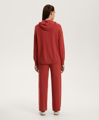 Straight fit knit trousers