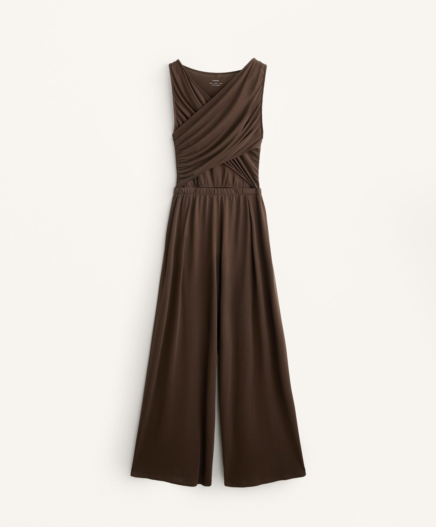 Floaty crossover jumpsuit with modal